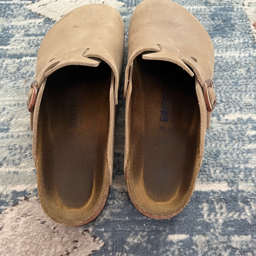 Men’s Birkenstock Boston Soft Clog Tobacco Oiled Leather